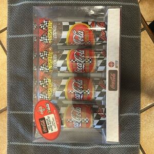 Coca-Cola COKE NASCAR RACING GLASS SET-Contains Finish Line Cookies
